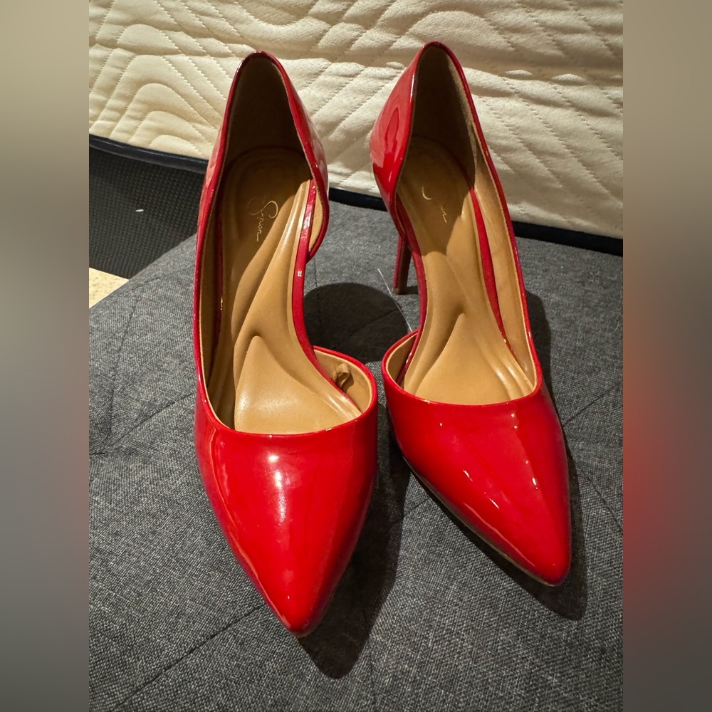 Red jessica simpson heels